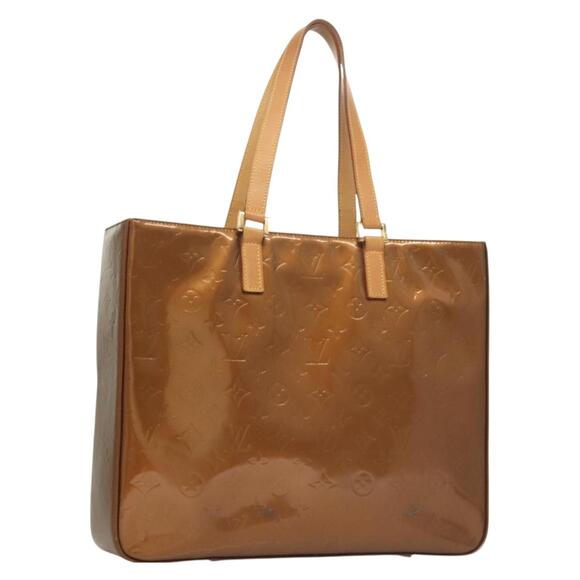 LOUIS VUITTON Monogram Vernis Columbus Tote Bag Bronze M91134 - Picture 1 of 16